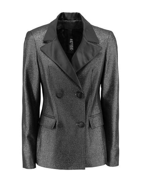 Blazer doppiopetto in lurex - 1