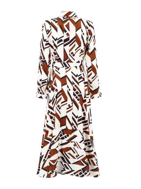 Long dress with geometric pattern - 2