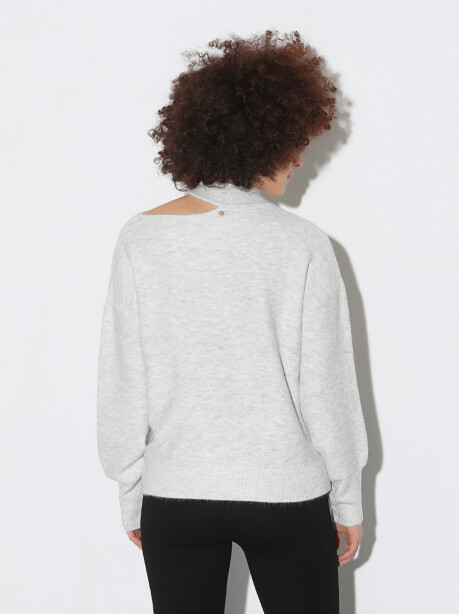 sweater with cut-out on the shoulder - 2