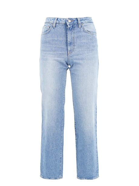 Jeans regular a vita alta - 1