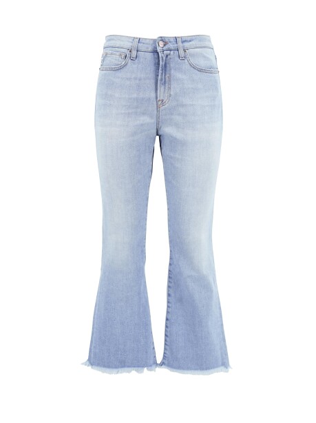 Jeans flare a vita alta - 1