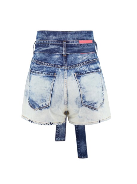 Degradè shorts with belt at the waist - 2