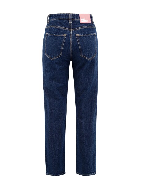 Jeans modello boot-cut in denim scuro - 2