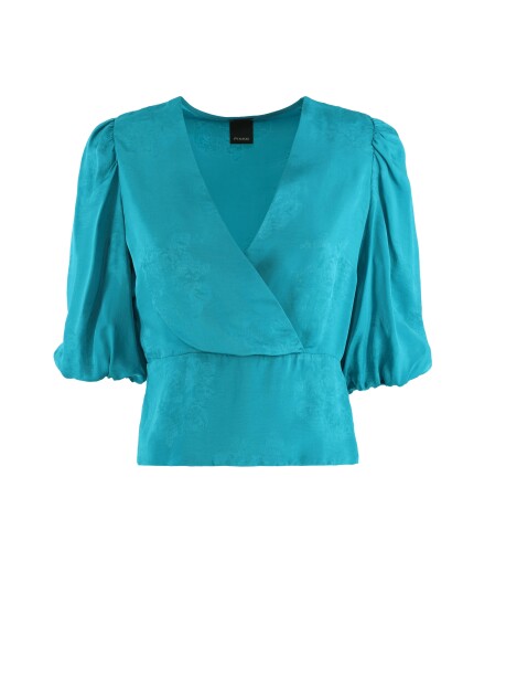 Blusa jacquard floreale - 1