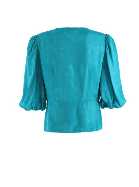 Blusa jacquard floreale - 2