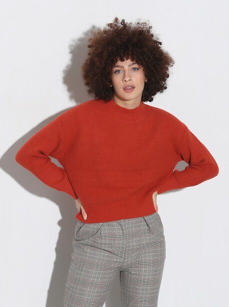 Solid color sweater - 3