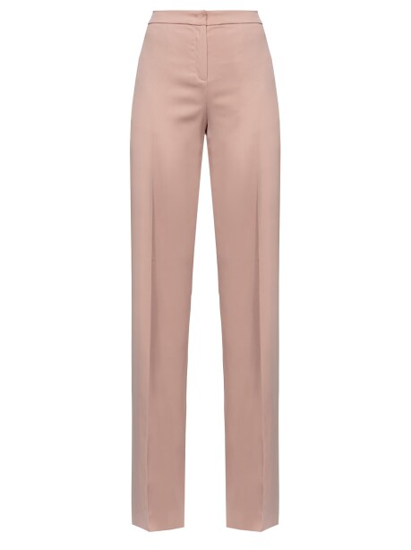 Pantaloni flare in satin lucido - 1