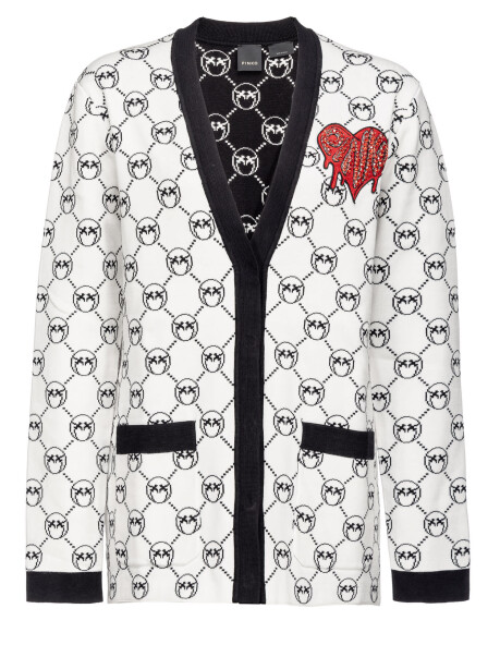 Cardigan jacquard monogram - 1