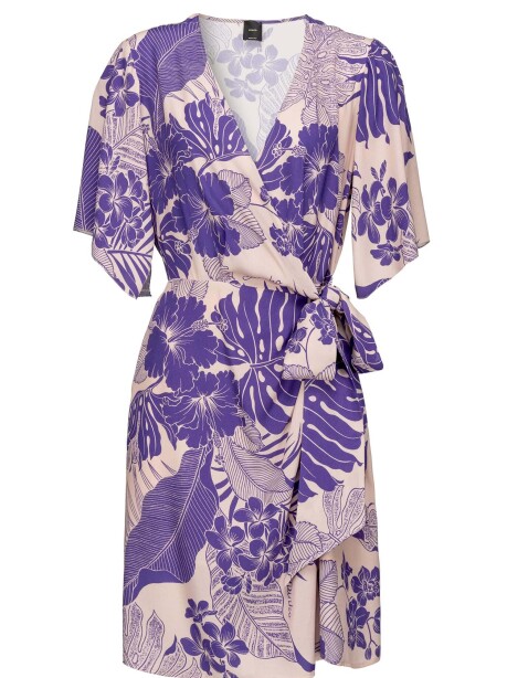 Tropical printed short dress - 1
