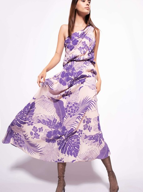 Tropical printed long dress - 3