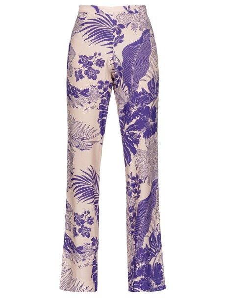 Trousers tropical print - 1