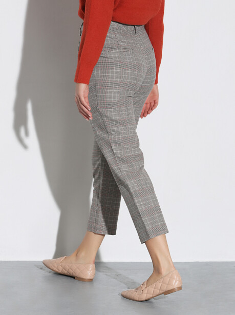 Pantaloni classici fantasia check - 2