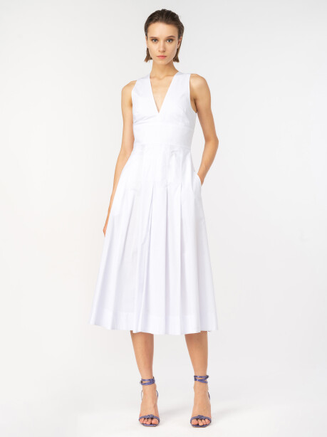 Midi dress in cotton - 3