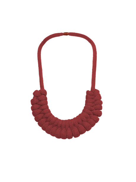 Braided choker necklace - 1