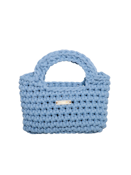 and woven basket bag - 1