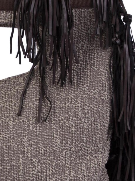 Fabric bag with fringes - 3