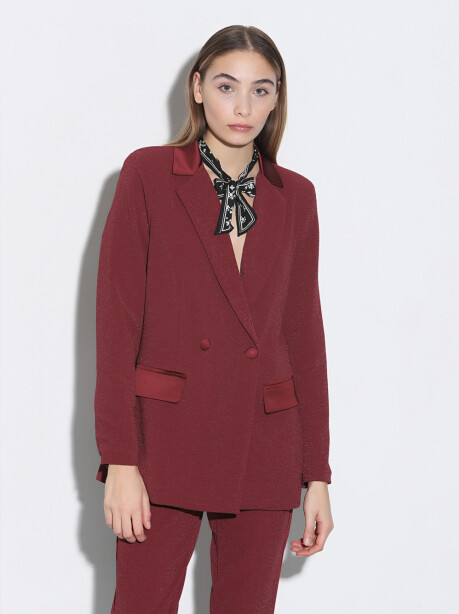 Blazer in lurex due bottoni - 1