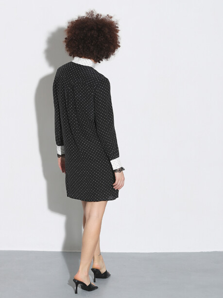 Micro patterned shirt dress - 5