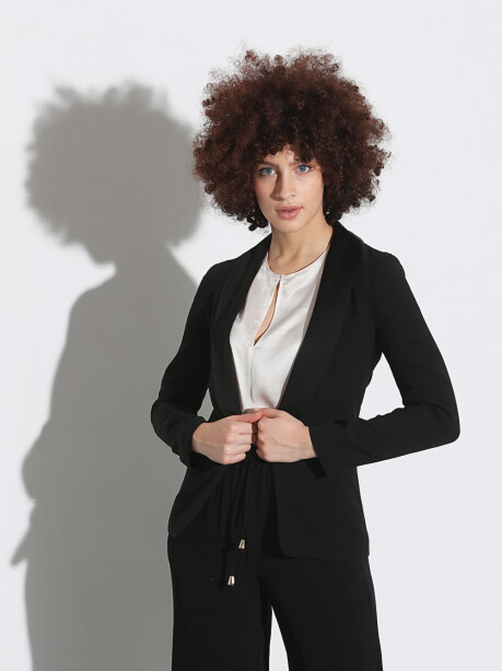 Blazer con revers sciallato - 4