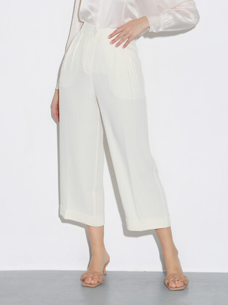 Pantaloni classici modello crop - 3