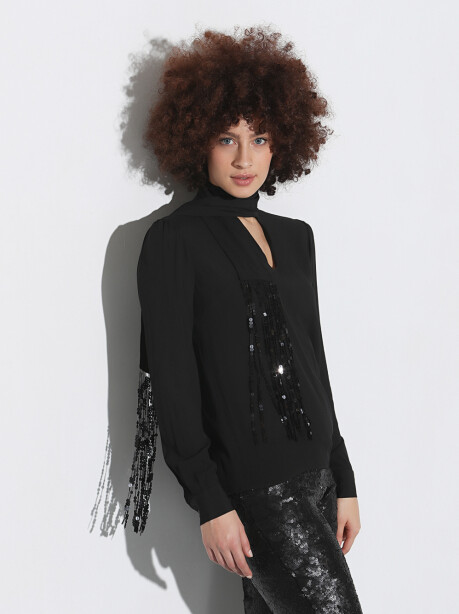 Blusa con fusciacca - 5