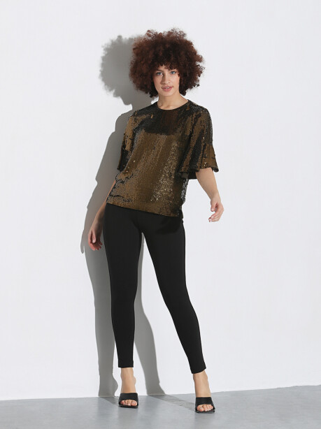 Blusa in full paillettes - 4