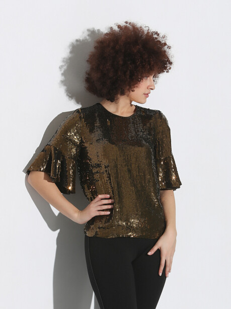 Blusa in full paillettes - 5
