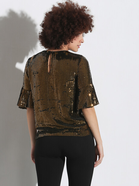 Blusa in full paillettes - 6
