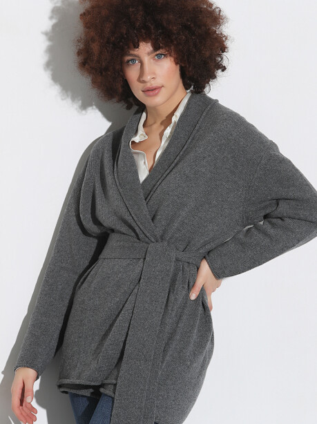 Bathrobe model cardigan - 3