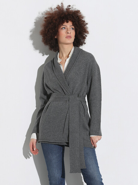 Bathrobe model cardigan - 5