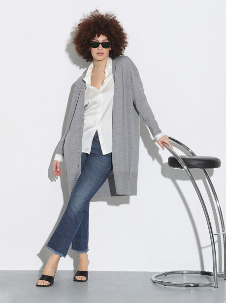 Oversized cardigan in pure virgin wool - 3