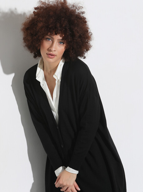 Oversized cardigan in pure virgin wool - 6