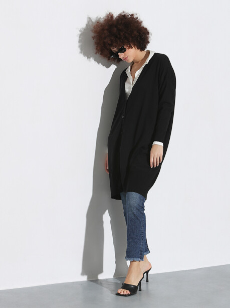 Oversized cardigan in pure virgin wool - 4