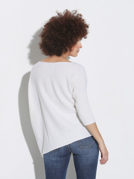 Asymmetrical maxipull in wool and cashmere - 5