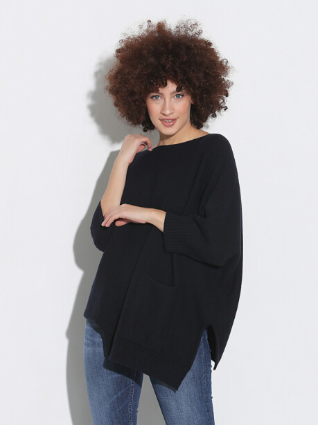 Asymmetrical maxipull in wool and cashmere - 4