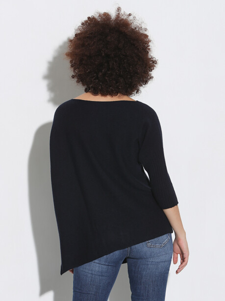 Asymmetrical maxipull in wool and cashmere - 6