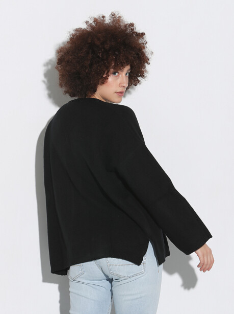 V-neck sweater in extrafine merino wool - 6