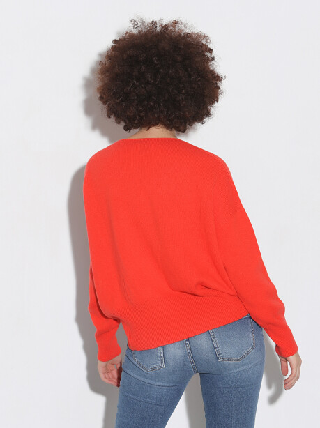 Box model V-neck sweater - 6