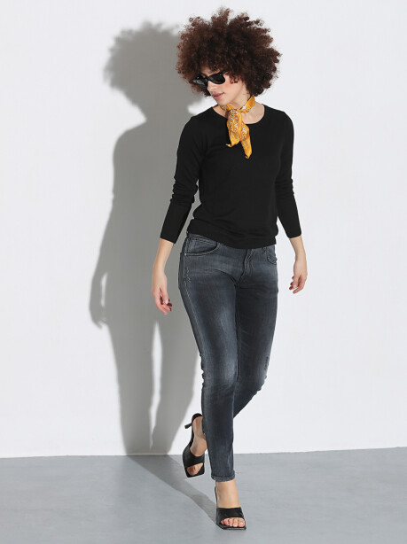 Jeans Morich in denim nero - 6