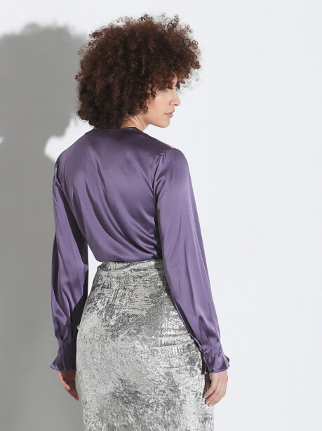 Blusa in raso di seta - 2