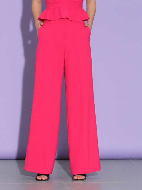 High-waisted palazzo trousers - 4