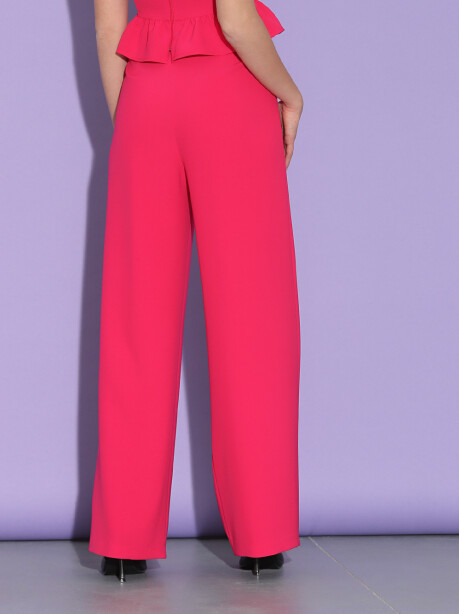 High-waisted palazzo trousers - 5
