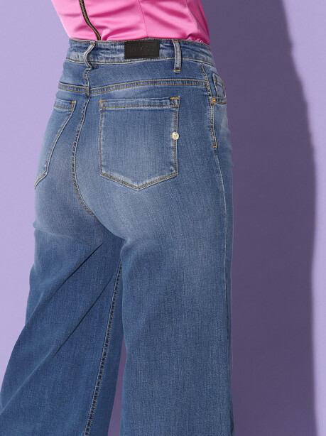 Jeans modello coulotte - 4