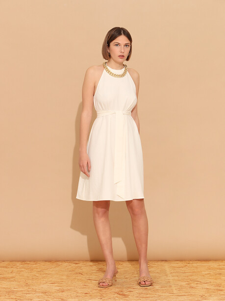 Halter dress with chain - 4