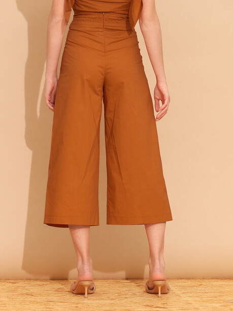 Pantaloni culotte in popeline - 2