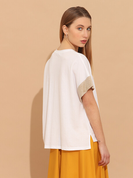 Maglia con polsini a contrasto - 2