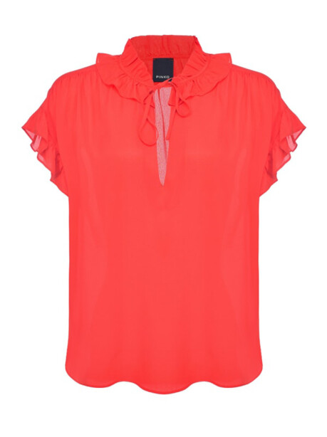 Blusa senza maniche con rouches - 1