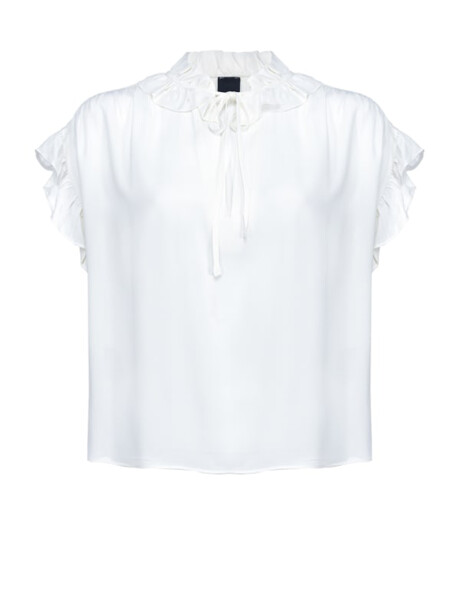 Blusa senza maniche con rouches - 1