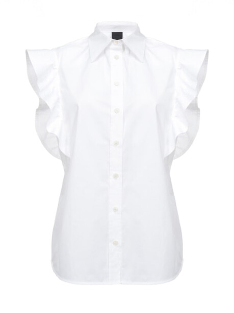Sleeveless shirt with ruffles - 1