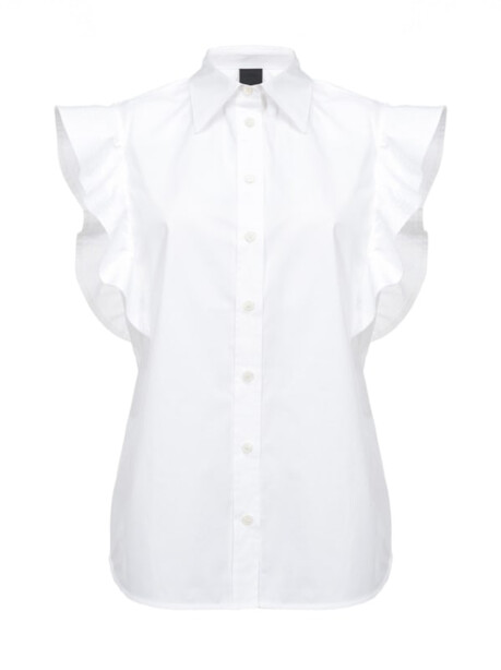Sleeveless shirt with ruffles - 1